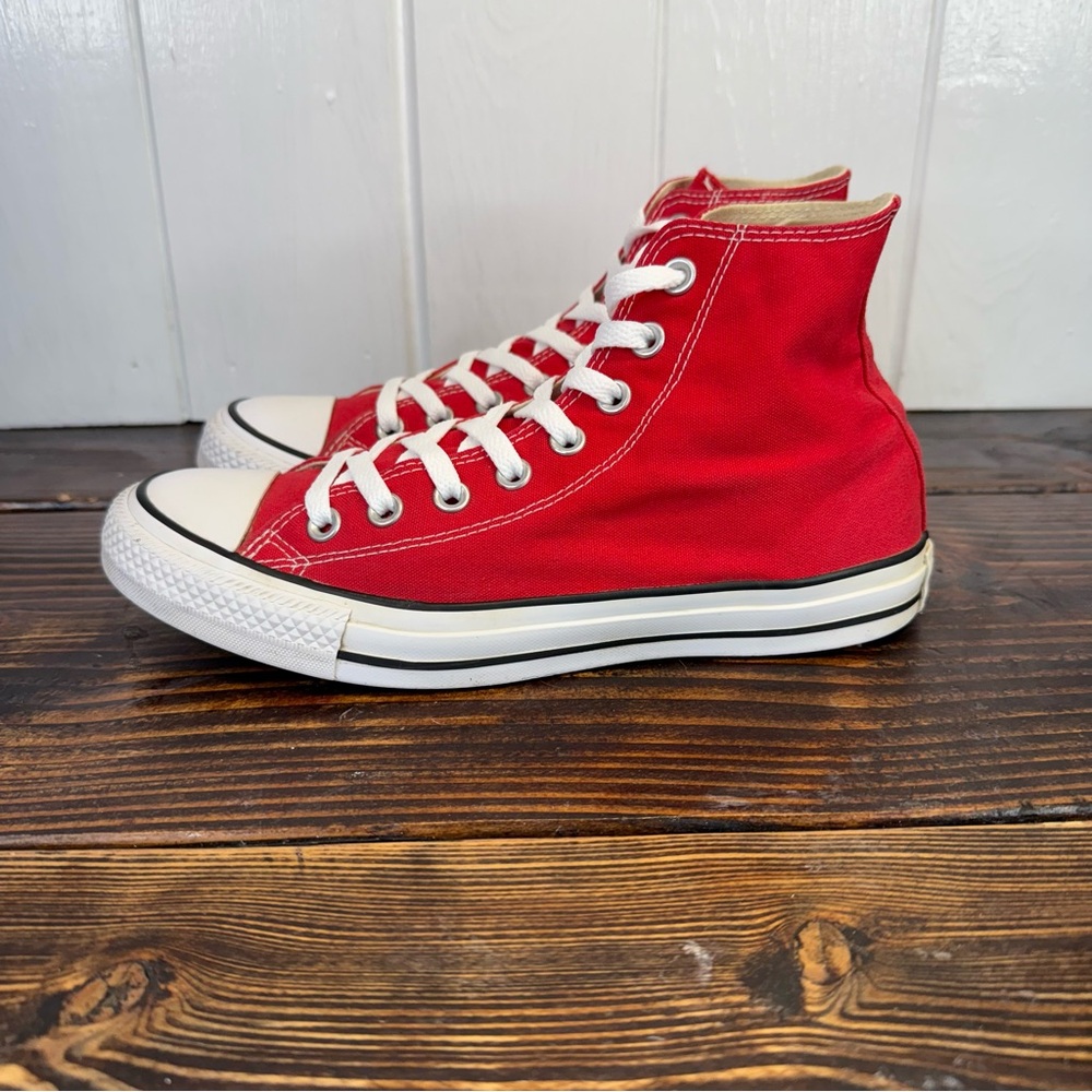 Converse Red High-Top Sneakers